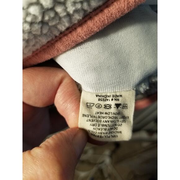 Simply Southern Women’s Large Pink Sherpa Fleece Pullover Sweatshirt - Picture 6 of 7